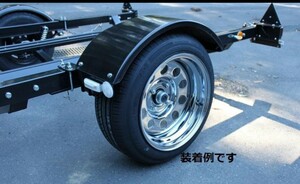 【2本セット】トレーラー用ワイドホイール　クロームメッキ　15インチ8J 【-10】B級品 