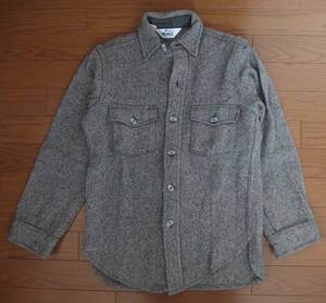 美品◆Woolrich ウールリッチ◆MADE IN USA CPOジャケット ヘリンボーン グレー　S