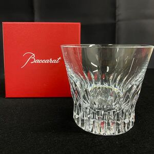 【美品】Baccarat バカラ グラス ロックグラス 1客 クリスタルガラス イニシャル 記念品 箱付き 