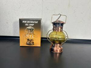 12-57 昭和レトロ ミニオイルランプ MINI DECORATIUE OIL LAMP 動作未確認 画像分 現状品 返品交換不可