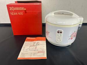 1-7 ZOJIRUSHI 象印 ロイヤルフラワー 炊飯器 電子ジャー NDAK-N10 1.0L 直接加熱式 94年製 通電のみ確認済 画像分 現状品 返品交換不可