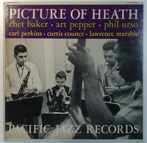 極美! US Pacific Jazz 860 Picture of Heath / Chet Baker DGレーベル