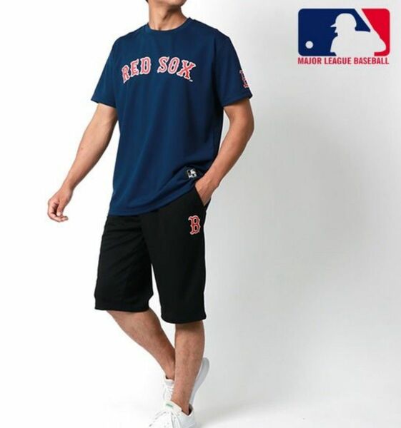 新品タグ Red Sox ドライメッシュ MLB トレーニング ルームウエア M パンツ Tシャツ 女性L相当 明日発送可