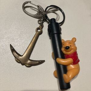  Winnie The Pooh key holder light attaching bag charm Disney Vintage 