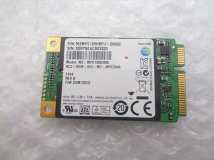 SAMSUNG MZ-MPC1280/000 128GB SSD ｍSATA 中古動作品(S137)