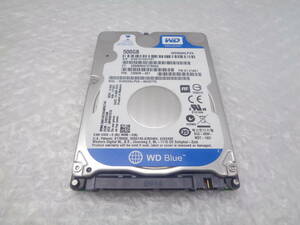 WD WD5000LPVX 2.5型HDD 5400RPM 7mm 500GB SATA 中古動作品(H335)