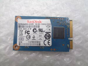 複数入荷 SanDisk SDSA4DH-032G 32GB SSD ｍSATA 中古動作品(S228)