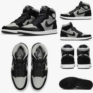 新作 国内正規品 NIKE AIR JORDAN 1 RETRO HIGH OG WMNS 27.0cm 26.5cm TWIST 2.0 black grey shadow エア ジョーダン 黒 グレー