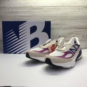 268-AR19)New Balance 990 V6 Magnta Pop Made in USA U990TD6 ニューバランス マゼンタ ポップ USA製 スニーカー パープル ホワイト