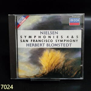 CD ニールセン　交響曲第4番『不滅』第5番　ブロムシュテット　サンフランシスコ響 管:7024 [0]