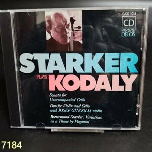 CD JANOS STARKER(cello)・JOSEF GINGOLD(violin) / STARKER PLAYS KODALY[輸入盤] 管:7184 [5]