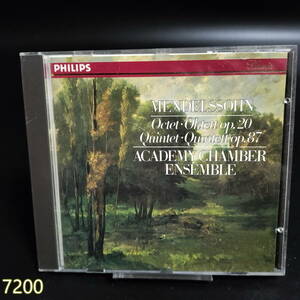 CD Academy Chamber Ensemble Mendelssohn:Octet Op.20 Quintet Op.87 管:7200 [0]