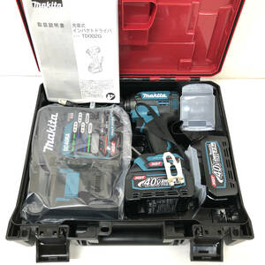 makita マキタ TD002GRDX 充電式 コードレス インパクト ドライバ 40V 2.5Ah ブルー 急速充電器 DC40RA バッテリ BL4025 2個