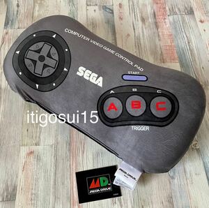★【未使用】メガドライブ コントローラー型 クッション MEGA DRIVE セガ SEGA