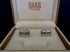 ◎№5082◎■新品■【DAKS】ダックス【シルバー・ゴールド】■カフス♪♪