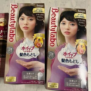 ビューティラボ ホイップヘアカラー 髪色もどし ナチュラルブラウン 2箱 新品未開封