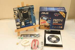 P8Z77-I DELUXE 第2・3世代LGA1155 Z77 Mini-ITX WiFi搭載 Win10 OK 訳アリ 中古動作品