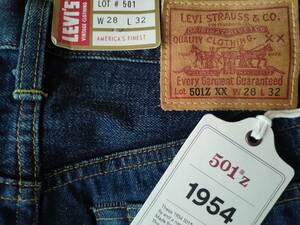 ★1円売切★リーバイス (levi's) 　日本製 LVC 1954年モデル復刻 501Z-XX(W28 L32) 赤耳　セルビッジ　ビッグE　501XX