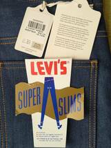 ★1円売切★リーバイス (levi's) LVC　ブルガリア製 1965年モデル　606 SUPER SLIM(W30 L34)　デニムパンツ　★検索用５０１　ジーパン_画像1