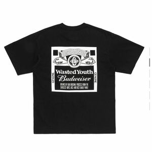 Wasted Youth x Budweiser Budweiser T-shirt Black ウェイステッドユース x バドワイザー バドワイザー T-シャツ ブラック 