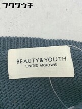 ◇ BEAUTY&YOUTH ビューティ&ユース UNITED ARROWS Vネック コットン ニット 長袖 セーター グレー系 レディース_画像4