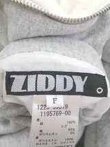 ◇ ZIDDY ジディ リバーシブル キッズ ジップアップ パーカー サイズF グレー ホワイト レディース P_画像3