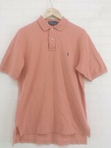 ◇ Polo by Ralph Lauren ポロ バイ ラルフローレン 半袖 ポロシャツ サイズM 175/96A オレンジ メンズ E_画像1