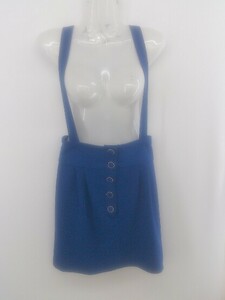 * * CECIL McBEE Cecil McBee suspenders attaching Mini trapezoid skirt size M navy lady's P