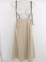 ◇ PROPORTION BODY DRESSING ロング サロペットスカート ワンピース サイズ2 ベージュ レディース P_画像1