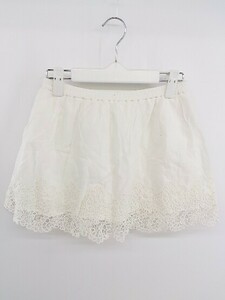 ◇ rosebullet ローズブリット キュロット スカート パンツ サイズ2 ホワイト系 レディース P
