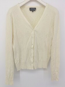 * A.P.C. A.P.C. cotton knitted long sleeve cardigan size S ivory lady's P