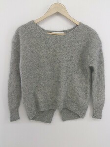 ◇ SUGAR ROSE ウールニット バックスリット 長袖 セーター サイズF ベージュ系 グレー系 マルチ レディース メンズ P