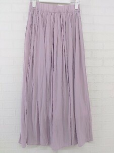 * NOLLEY'S Nolley's waist rubber long gathered skirt size 36 pink series lady's P