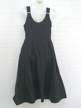 ◇ MOUSSY マウジー BAND FLARE DRESS ロング ワンピース サイズ1 ブラック レディース P_画像2