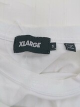 ◇ XLARGE エクストララージ ロゴ プリント 半袖 Tシャツ カットソー サイズM ホワイト ブラック レッド系 メンズ P_画像3