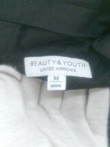 ◇ BEAUTY & YOUTH ビューティアンドユース UNITED ARROWS タック スラックス パンツ サイズM ブラック メンズ P_画像3