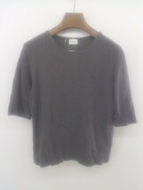 ◇ URBAN RESEARCH DOORS リネン混 半袖 Tシャツ カットソー サイズONE チャコールグレー系 レディース P_画像1