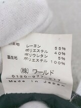 ◇ INDIVI インディヴィ ロールアップ スラックス パンツ 38 ブラック レディース_画像5