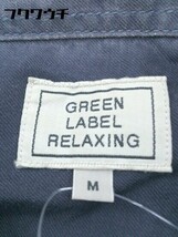 ◇ green label relaxing UNITED ARROWS 長袖 コーデュロイ シャツ Mサイズ ネイビー メンズ_画像4