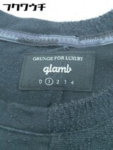 ◇ glamb グラム 半袖 Tシャツ カットソー サイズ1 ブラック メンズ_画像4