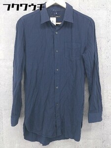 ◇ HAMNETT ハムネット 長袖 シャツ サイズL ネイビー メンズ