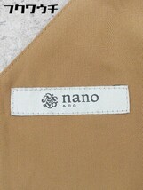 ◇ nano＆co ナノアンドコー サイドジップ ノースリーブ オールインワン サイズS ブラウン レディース_画像4