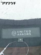 ◇ UNITED ARROWS ユナイテッドアローズ サイドジップ　総柄 ショート パンツ サイズ36 ブラウン系 レディース_画像4