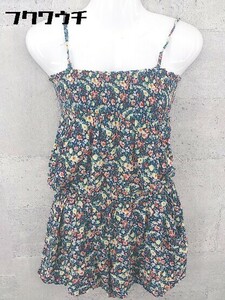 * LOWRYS FARM Lowrys Farm floral print all-in-one size M navy multi lady's 