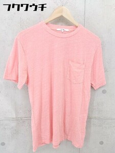 ◇ JOURNAL STANDARD relume ジャーナルスタンダード レリューム 半袖 Tシャツ カットソー サイズL ピンク メンズ