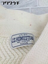 ◇ JOURNAL STANDARD J.S HOMESTEAD ウール100% 長袖 ニット セーター サイズL オフホワイト メンズ_画像4