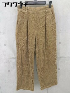 ◇ URBAN RESEARCH DOORS バックジップ コーデュロイ パンツ サイズ36 ブラウン レディース