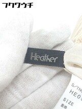 ◇ ●新品● ◎ Heather ヘザー タグ リブ 裾フリル ニットパンツ サイズFREE ベージュ レディース_画像4