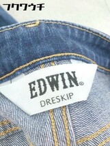 ◇ EDWIN エドウィン × DRESKIP ドレスキップ ウォッシュ加工 ジーンズ デニム パンツ サイズS インディゴ レディース_画像5