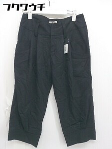 * le.coeur blancru cool Blanc tuck 7 minute height Sabrina pants size 36 black lady's 